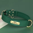 thumbnail image 5 of Beirui Soft Leather Dog Collar Custom Personalized Pet Name ID Tag Adjustable XS-XL, 5 of 9