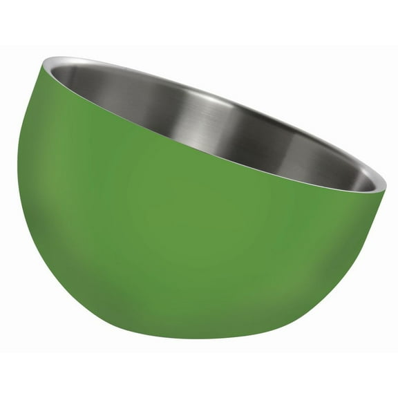 HUBERT® Incline Green Stainless Steel Double-Wall Bowl - 7" Dia