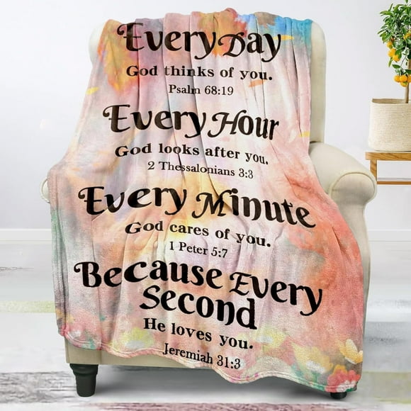 Christian Gifts for Women Faith, Inspirational Gifts for Women, Soft Throw Blankets for Women, Religious Gifts for Women/Men, Spiritual Gifts for Women, Personalized Blankets for Adults/Kids 40"x 50"