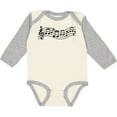 thumbnail image 3 of Inktastic Music Staff Musical Boys or Girls Long Sleeve Baby Bodysuit, 3 of 5