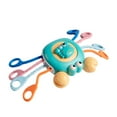 thumbnail image 2 of Uklsqma Animals Themed Sensory Pull String Toy | Fine Motor Skills Development | Textured Silicone & Plastic | Auditory Visual Stimulation | Safe Washable Design | Travel Indoor Play Quiet Time, 2 of 6