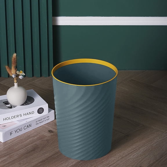 NUOKO Plastic Trash Can Wastebasket, Garbage Container Basket, Trash Can Wastebasket Recycling Bin Slim Profile for Bathrooms, Laundry Room, Kitchens, Offices, Dorms