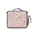 thumbnail image 3 of Daisy Pioneer Flower Pink Pattern Insulated Lunch Bag with Shoulder Strap and Bottle Holder,Bento School Lunch Bag Box,11x9.5x3.5 Inches, 3 of 5