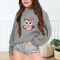 thumbnail image 2 of ZHOUCHANKIDS Sweatshirts for Teen Girls Y2k Kids Clothes Girls Cute Sweaters Autumn and Winter Part Letter Printed Round Neck Long Sleeved Shirts Cute Pullover 13-14 Years, 2 of 6