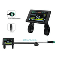 thumbnail image 2 of Electric Bicycle Display H-100 LCD Display Control 24V - 72V Speed Meter 5pin Speedometer Waterproof Connector, 2 of 8