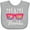 AC-Heather Grey, variant on Inktastic Miami Florida Vacation Beach Trip Girls Baby Bib
