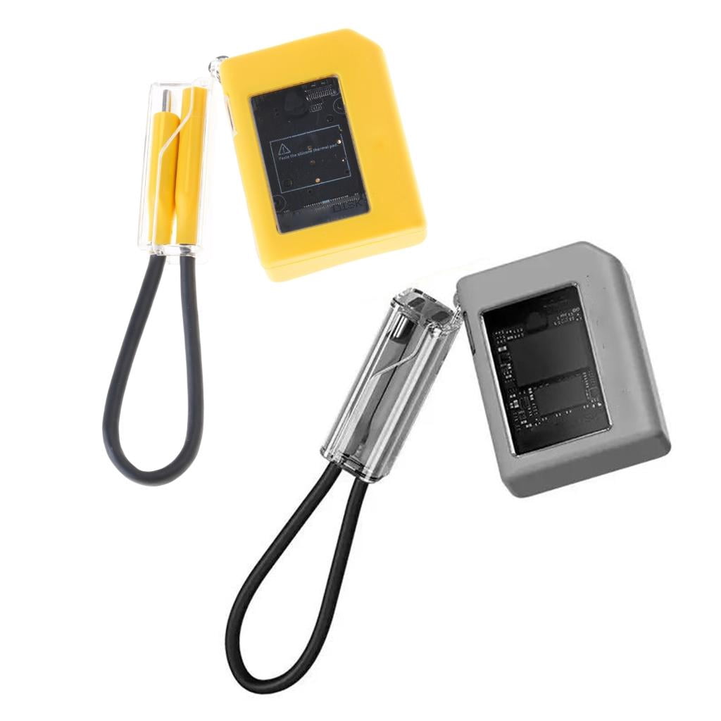 HONCLL Portable M.2 NVMe SSDs Enclosure, USB C 3.2 10Gbps Fast Speed Data Transfer for 2230 SSDs, Active Cooling System
