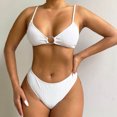 thumbnail image 2 of Afdoent Women's Bikini Sets Womens Swimwear Summer Two Piece Swimsuit Adjustable Strap Beach Bikini Beach Swimwear, 2 of 7