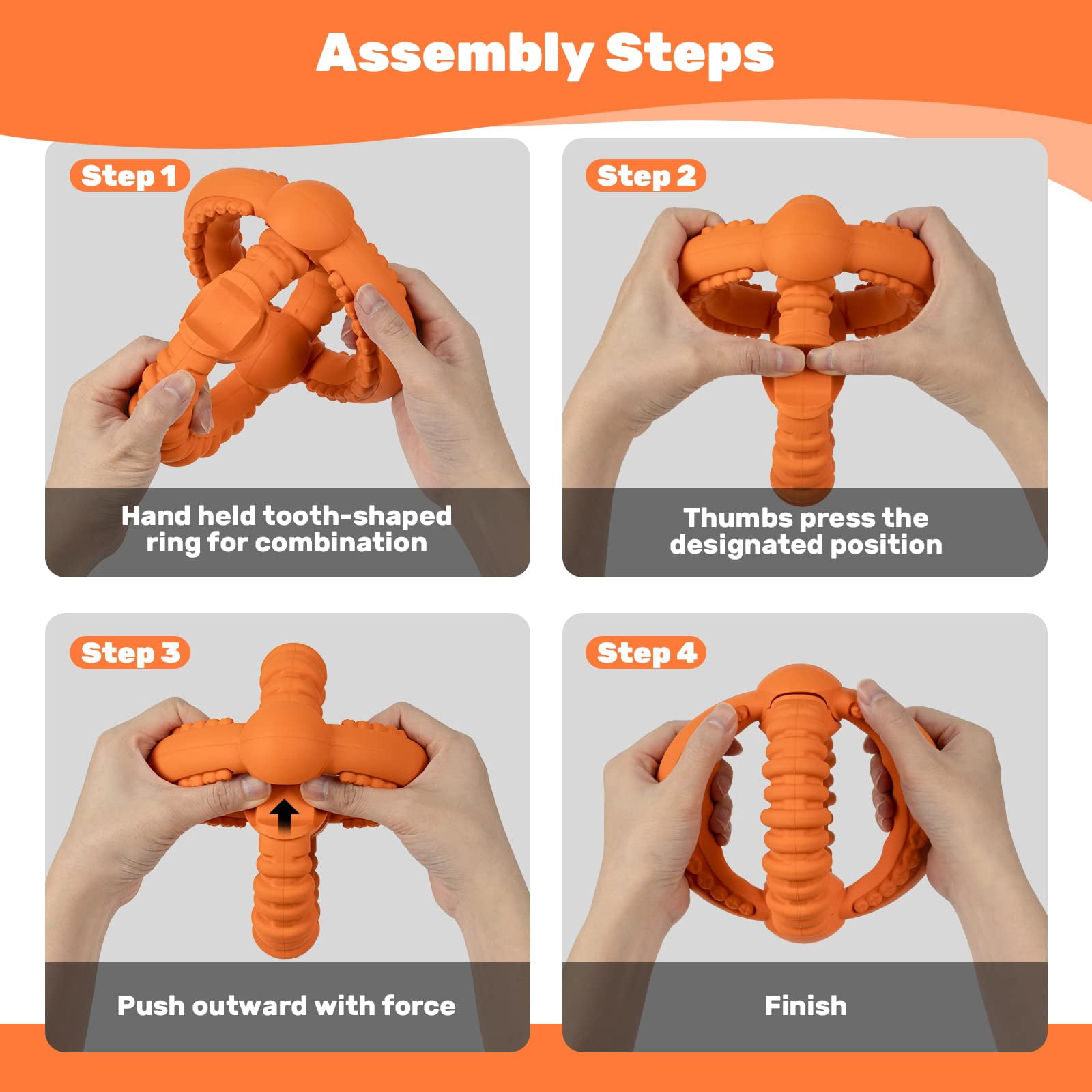 Interactive Dog Toys Detachable Dog Tug of War Toy with 2 Rings Natural Rubber Dog Chew Toys Suitable for Large Dogs for Teeth Cleaning Toy