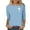 Light Blue, variant on Sexlip Womens Cross Print Tee Short Sleeve Design Breathable Fabric Relaxed Silhouette for Daily Errands Yellow S