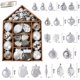 thumbnail image 3 of 70-Pack Christmas Tree Ornament Shatterproof Assorted Christmas Tree Ornaments with Hanging Rope for Xmas Decorations Home Party, 3 of 5