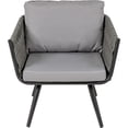 thumbnail image 3 of Sala Exterior Jardimex Tipo Rattan Jardin patio Terraza 4 Pz gris, 3 of 7