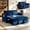 Blue, variant on Wakefit 54" 3 in 1 Convertible Sleeper Sofa Bed, Corduroy Loveseat Couch Bed Sofa Pull Out with 5-Position Adjustable Backrest, Storage Pockets, Lumbar Pillows for Living Room, Black