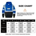 thumbnail image 5 of ProtectX Hi Vis Safety Hoodie for Men Women, Class 3 Reflective High Visibility Sweatshirt with Large Pocket, Long Sleeve Hooded Drawstring Pullover for Work & Construction, Blue, 3X-Large, 5 of 8