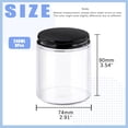 thumbnail image 2 of Set de tarros de vidrio Glarks de 240 ml (8 oz) con tapas para cremas y pomadas, 2 of 7