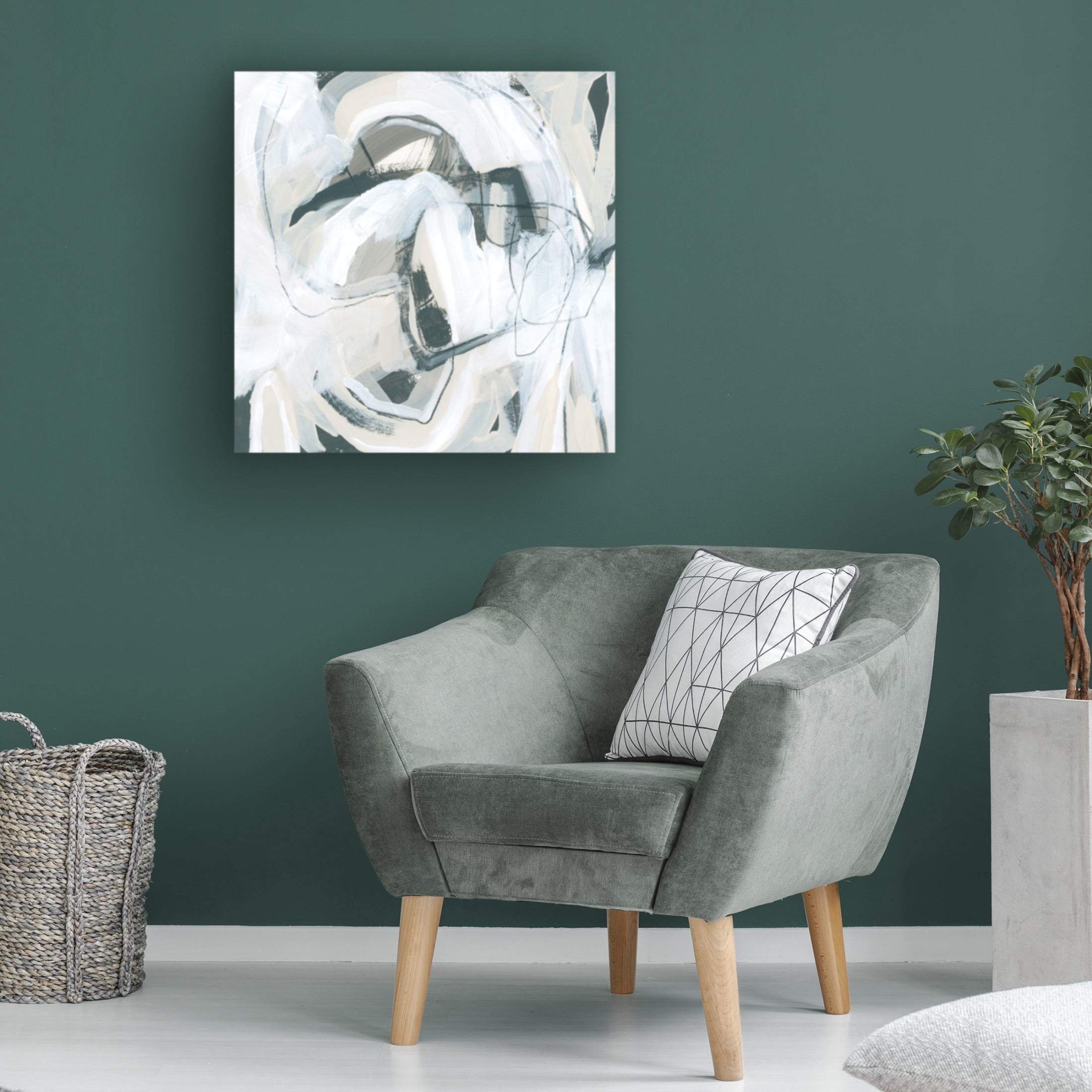 Canvas Wall Art - June Erica Vess 'Twine III' Wall Art for Living Room, Bedroom, or Office Décor by Trademark Fine Art - 24 x 24 Inches