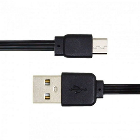 CY 13cm USB 2.0 Type-A Male to Micro USB Male Male Data Flat Slim FPC Cable for FPV Disk Phone