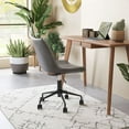 thumbnail image 5 of Byron Office Chair Gray Office Chair, Modern Style, Plush and durable faux leather fabric, Plywood, Indoor Office, 5 of 12