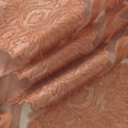 thumbnail image 4 of Regal Home Collections Milawi Jacquard Sheer Rod Pocket 2 Curtain Panels, 54"x 84" each, Persimmon, 4 of 8