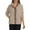 Beige, variant on Women's Cozy Fleece Jacket Snap Button Down Coat with Pockets Casual Warm Outwear 2025