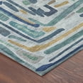 thumbnail image 3 of Addison Rugs Chantille Indoor/Outdoor Transitional Casual Teal Machine Washable Round Rug, 8' x 8', 3 of 8