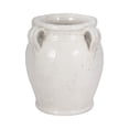 thumbnail image 6 of Decorative Terracotta Vase with Handles for Living Room Decor - Home Decor Accents for Bedroom, Entryway Table, and Office - Casual Flower Vase for Shelf or House Display - 10", White, 6 of 13