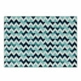 thumbnail image 1 of Blue and White Cutting Board, Horizontal Zigzag Borders with Striped Design and Modern Look, Decorative Tempered Glass Cutting and Serving Board, Small Size, Pale Blue Dark Blue, by Ambesonne, 1 of 1