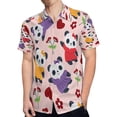thumbnail image 4 of High Quality Hawaiian Shirts for Men Short Sleeve Aloha Beach Shirt Floral Summer Casual Button Down Shirts Blouses 4623P7, 4 of 7