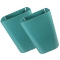 thumbnail image 6 of OATIPHO 2Pcs Home Garbage Bin Green Plastic Trash Container Practical for Bathroom Bedroom, 6 of 8