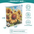 thumbnail image 5 of Waterproof PVC Round Ring Binder - D-Rings Clipboard, 200 Page Capacity (1 or 2-Pack), Ideal for Office , Home and School，Sunflowe, 5 of 8