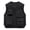 Black, variant on WIZUTIZ Men's Utility Vest Solid Color V-Neck Sleeveless Multi-Pocket Zipper Closure Breathable Lightweight Outdoor Travel Work Photo Vest