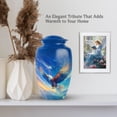 thumbnail image 6 of MUKTIVE Eagle Cremation Urn for Human Ashes Adult - Memorial Urns for Adult Ashes Men - Blue Decorative Large Urns for Mother - 10 Inch Adults Urn for Burial Dad, 6 of 7
