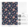 thumbnail image 2 of 2 Pcs Pioneer Flower Floral Print Pattern Kitchen Towels, Funny Microfiber Dish Towel Set, 18" X 26" Tea Towels, 2 of 6