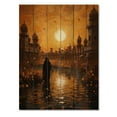 thumbnail image 3 of Designart "The Golden Temple of Hinduism III" Hinduisim Print on Natural Pine Wood, 3 of 5