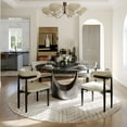 thumbnail image 2 of Hobart - Round Matte Sintered Stone Dining Table, 2 of 7
