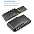thumbnail image 5 of Leather Phone holster with Belt Clip for iphone 15 14 13 12 11 Pro Max Case, Samsung Galaxy S24 S23 Ultra A15 A14 A35 Case, eBizWare Vertical Cell Phone Holster Pouch belt holder for Men Women, 5 of 10