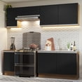 thumbnail image 2 of Cocina Integral Completa Glamy Madesa 240cm - Marrón/Negro, 2 of 5
