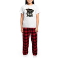 thumbnail image 4 of CafePress - Mini Schnauzer Women's Light Pajamas - Women's Short Sleeve Print T-Shirt and Pants Light Cotton Pajama Set, 4 of 7
