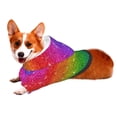 thumbnail image 2 of Bingfone Rainbow Glitter Dog Clothes Hoodie, Pet Winter Coat,Puppy Sweatshirts For Small Dogs Boy Girl,Suitable For All Breeds-X-Small, 2 of 9