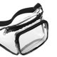 thumbnail image 2 of Bolsa De Hombro Bolsa de mensajero de PVC, bolsa de cinturón transparente portátil para deportes al aire libre (negro), 2 of 5