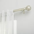 thumbnail image 2 of Exclusive Home Vulcan 1" Window Curtain Rod and Finial Set, Adjustable 66"-120", Matte Nickel, 2 of 8