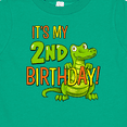 thumbnail image 4 of Inktastic It's My 2nd Birthday with Cute Green Alligator Boys or Girls Baby T-Shirt, 4 of 5