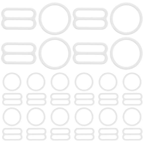 FRCOLOR Bathing Suit Strap Clip Bra Hooks Regular Style Alloy Adjustable Length for Women 40pcs