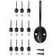 thumbnail image 1 of 12 Pack Coat Hooks Mounted With Retro Double Hooks Utility Hooks For Coat, F, 1 of 5