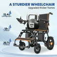 thumbnail image 6 of STACOO Electric Wheelchair for Adults, 500W Motorized Wheelchair with 20+ Travel Range, All Terrain Portable Electric Wheelchair for Seniors 350LB Capacity, 6 of 10