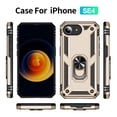 thumbnail image 6 of Decase Compatible with iPhone 16E 2025 Case+1-Pack Tempered Screen Protector, Military Grade Drop Protection Cover with 360° Rotating Kickstand, Heavy Duty Shockproof Rugged Phone Case,Gold, 6 of 7