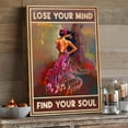 thumbnail image 3 of Abstract Music and Dance Canvas Wall Art – “Lose Your Mind, Find Your Soul” Quote with Musical Dress Woman, Colorful Artistic Home Décor, Ready to Hang, 3 of 4