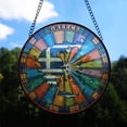thumbnail image 2 of Greece Travel Decor Suncatcher Stained Glass Window Hanging, Gift for Traveller, Collection of Country Travel Souvenirs for Family and Friends, Greece Map and Flag Décor, 2 of 6