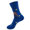 thumbnail image 2 of Penkiiy Middle Socks for Men Women Mens Unisex Christmas Gifts Casual Winter Warm Cotton Socks Knit Soft Long Socks Blue Socks, 2 of 2