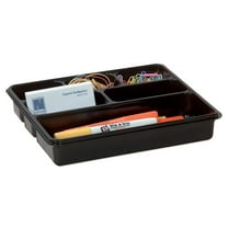 Office Depot 6-Compartment Utility Tray, 8in. x 9in., Black, 59769